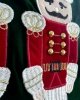 Poszewka świąteczna welurowa - Dziadek do orzechów - zielona